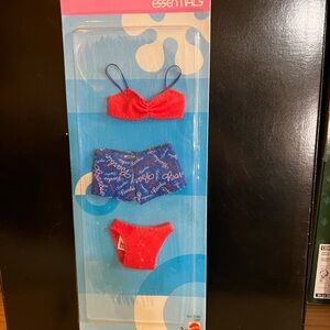 Barbie Essentials Red and Blue Underwear Set